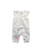 A White Sleeveless Rompers from Peter Rabbit in size 3-6M for girl. (Front View)