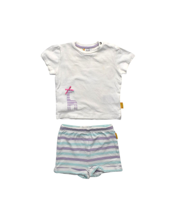 A Multicolour Shorts Sets from Steiff in size 3-6M for girl. (Front View)