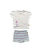 A Multicolour Shorts Sets from Steiff in size 3-6M for girl. (Front View)