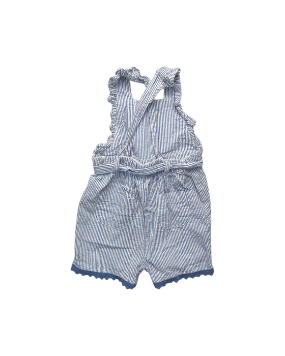 A Blue Sleeveless Rompers from Mothercare in size 3-6M for girl. (Back View)