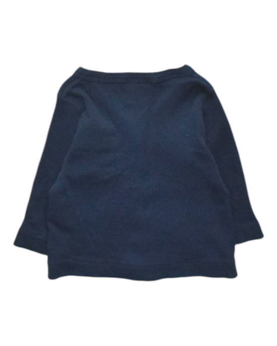 A Navy Cardigans from Petit Bateau in size 3-6M for girl. (Back View)