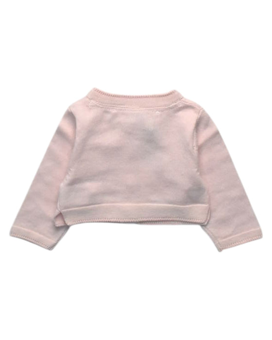 A Pink Cardigans from Chateau de Sable in size 3-6M for girl. (Back View)