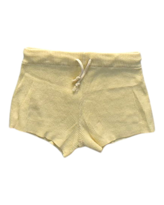 A Yellow Shorts from Grown in size 4T for neutral. (Front View)