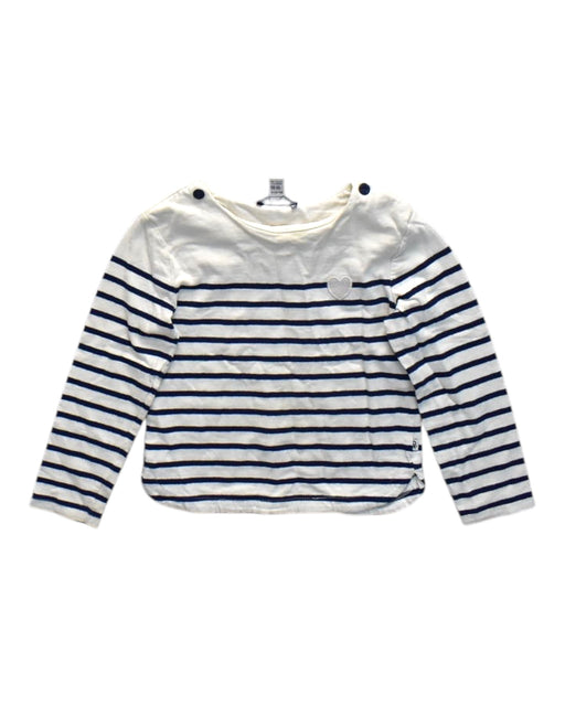A White Long Sleeve Tops from Obaibi - Okaidi in size 5T for neutral. (Front View)