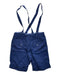 A Navy Overall Shorts from Cyrillus in size 4T for boy. (Back View)