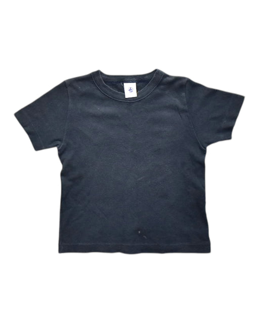A Black Short Sleeve T Shirts from Petit Bateau in size 4T for neutral. (Front View)