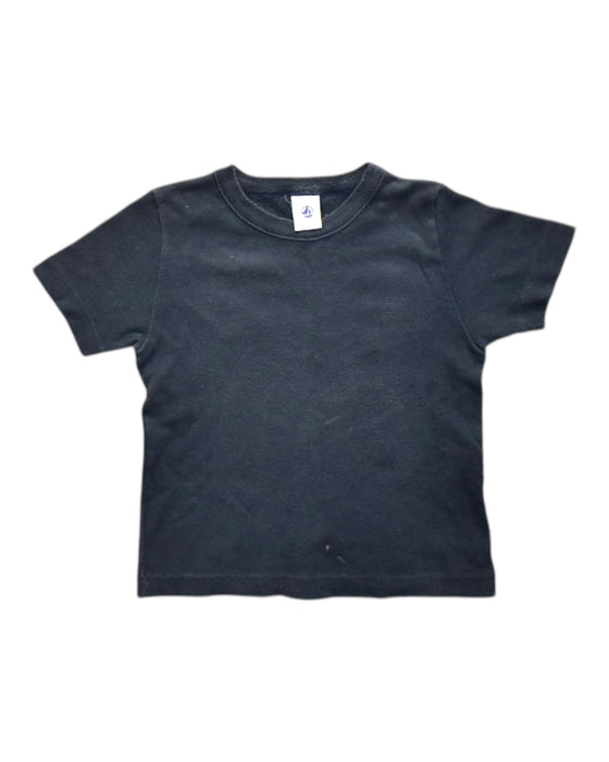 A Black Short Sleeve T Shirts from Petit Bateau in size 4T for neutral. (Front View)