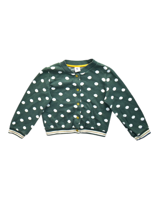 A Green Cardigans from Petit Bateau in size 4T for neutral. (Front View)