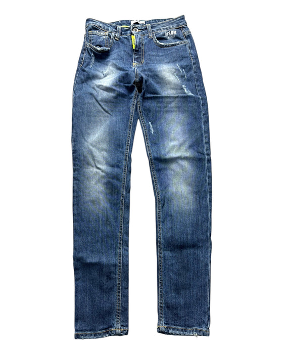 A Blue Jeans from MSGM in size 12Y for neutral. (Back View)
