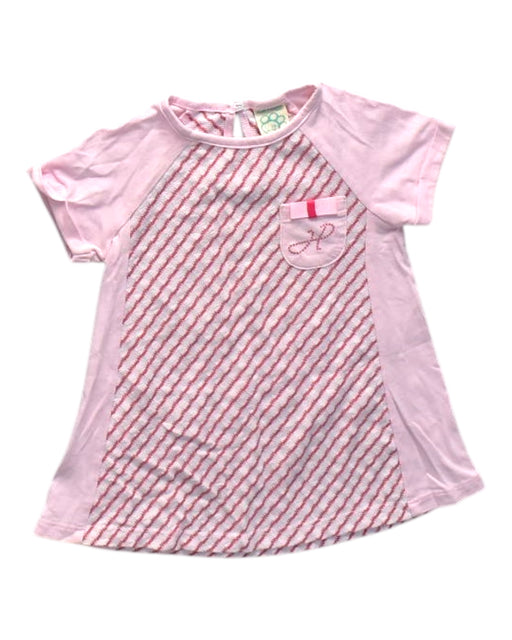A Pink Short Sleeve Dresses from Hush Puppies in size 12-18M for girl. (Front View)