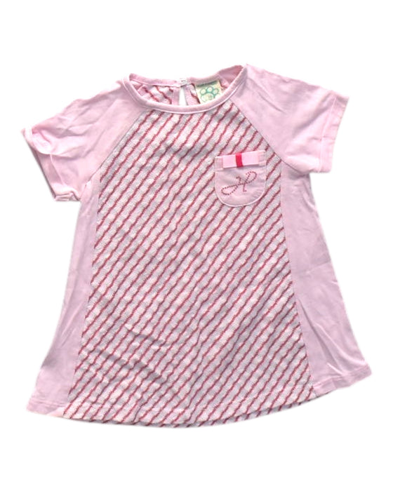 A Pink Short Sleeve Dresses from Hush Puppies in size 12-18M for girl. (Front View)