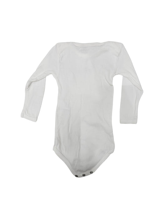 A White Long Sleeve Bodysuits from Petit Bateau in size 6-12M for neutral. (Back View)