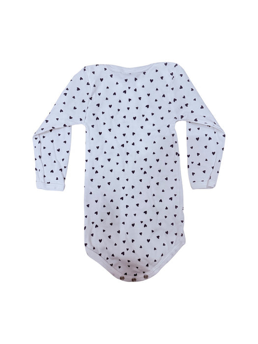 A White Long Sleeve Bodysuits from Petit Bateau in size 6-12M for neutral. (Back View)
