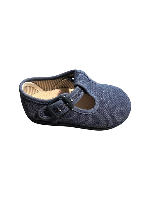A Blue Flats from Duvic in size 12-18M for girl. (Front View)