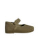 A Beige Flats from Duvic in size 12-18M for girl. (Front View)