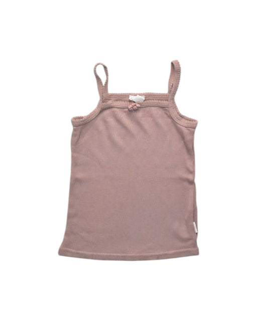 A Pink Sleeveless Tops from Jamie Kay in size 4T for girl. (Front View)