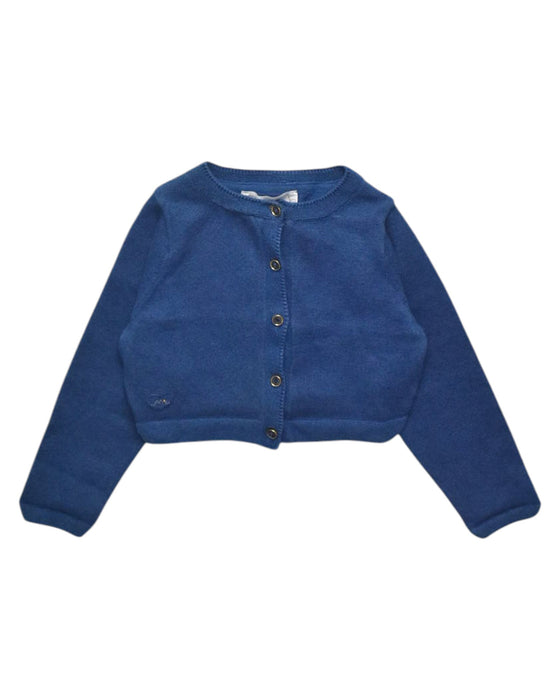 A Blue Cardigans from Chateau de Sable in size 3T for girl. (Front View)