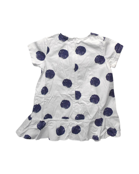 A White Short Sleeve Dresses from PONEY in size 12-18M for girl. (Back View)