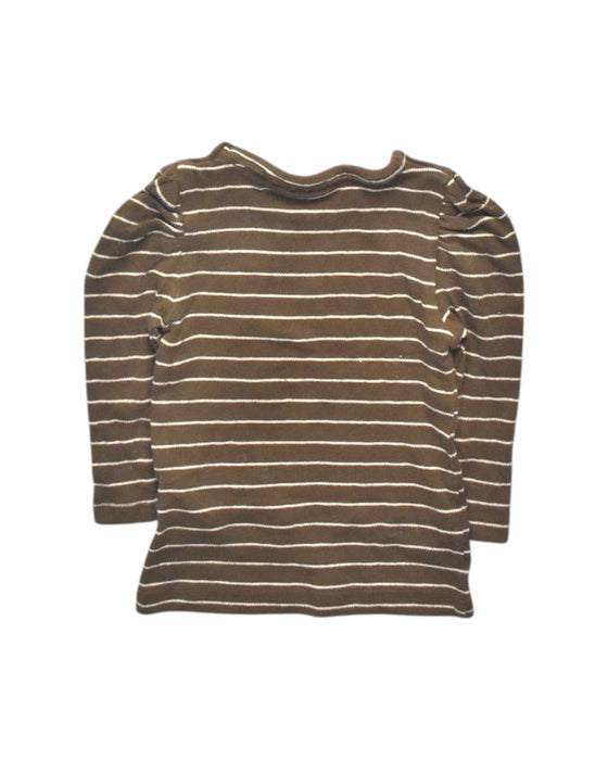A Brown Long Sleeve Tops from Name It in size 12-18M for girl. (Back View)