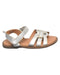 A Silver Sandals from Mothercare in size 5T for girl. (Front View)