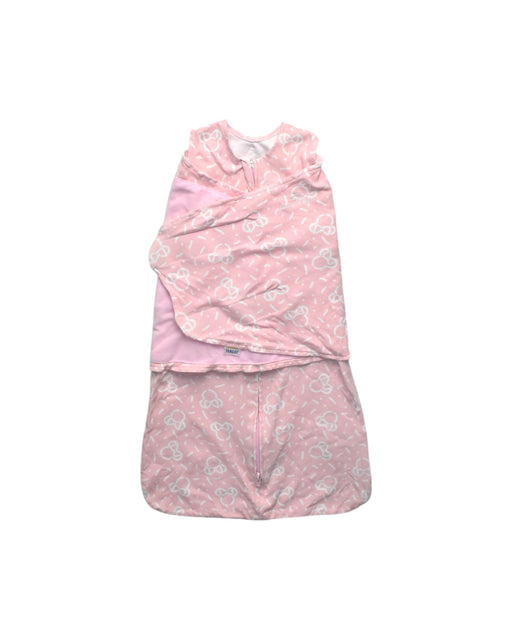 A Pink Sleepsacs from HALO in size 3-6M for girl. (Front View)