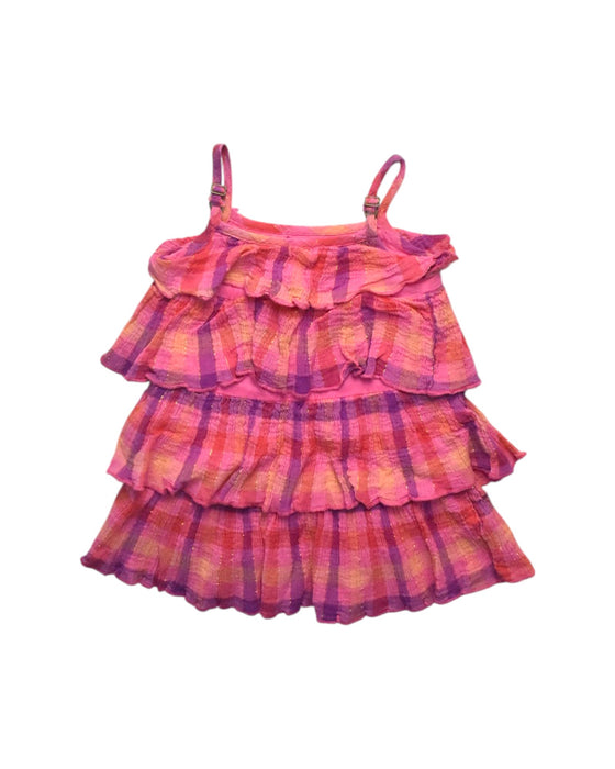 A Multicolor Sleeveless Dresses from Peek in size 6-12M for girl. (Back View)