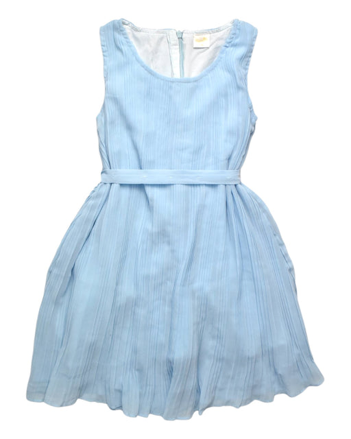 A Blue Sleeveless Dresses from bloomB in size 7Y for girl. (Front View)