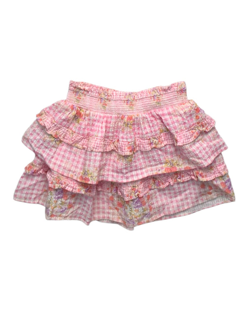 A Pink Short Skirts from Loveshackfancy in size 7Y for girl. (Front View)