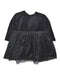 A Black Long Sleeve Dresses from Benedita in size 5T for girl. (Front View)