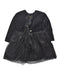 A Black Long Sleeve Dresses from Benedita in size 5T for girl. (Back View)