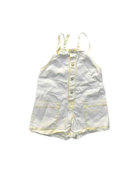 A White Sleeveless Rompers from Gingersnaps in size 12-18M for girl. (Front View)