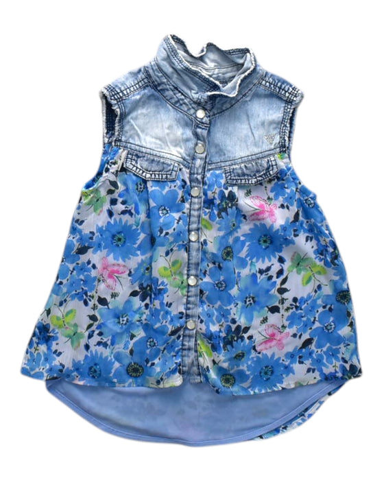 A Multicolour Sleeveless Shirts from Guess in size 3-6M for girl. (Front View)