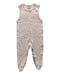 A Beige Sleeveless Rompers from Le Petit Society in size 6-12M for neutral. (Front View)
