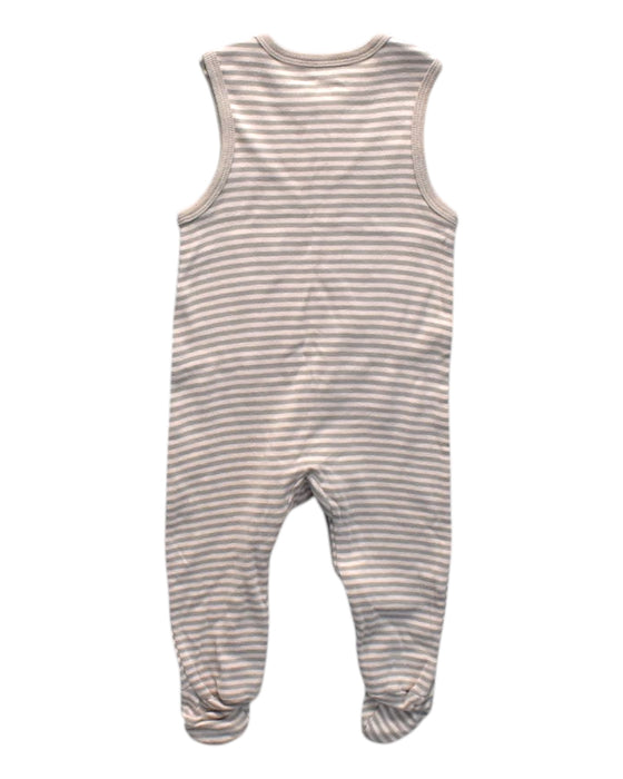 A Beige Sleeveless Rompers from Le Petit Society in size 6-12M for neutral. (Back View)