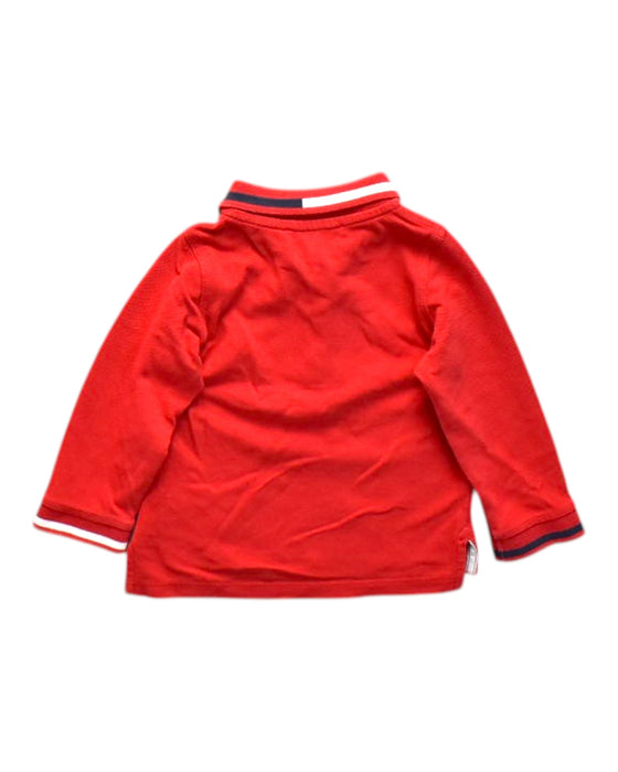 A Red Long Sleeve Polos from Emporio Armani in size 6-12M for boy. (Back View)