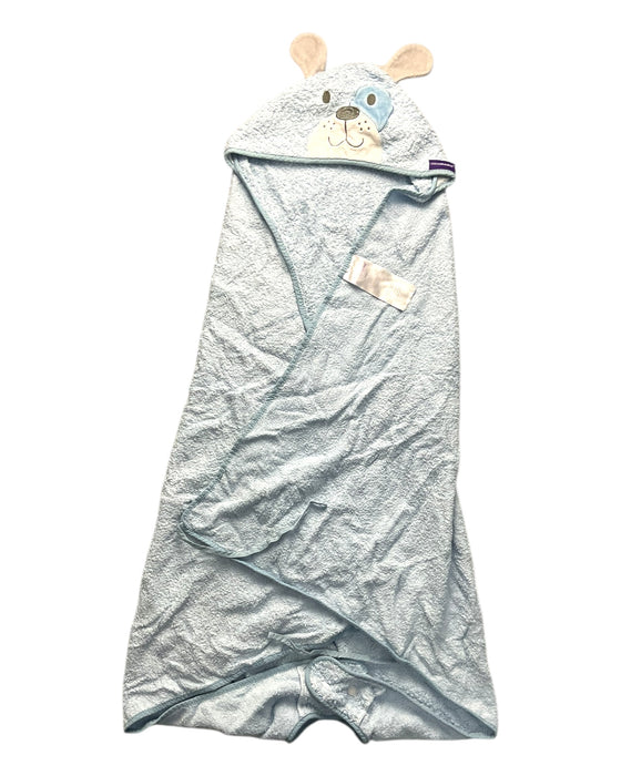 A Blue Towels from ClevaMama in size 4T for neutral. (Front View)