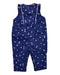 A Navy Long Overalls from Sergent Major in size 6-12M for girl. (Front View)