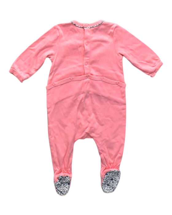 A Pink Onesies from Boss in size 0-3M for neutral. (Back View)