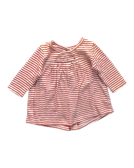 A Red Long Sleeve Rompers from Absorba in size 0-3M for neutral. (Front View)