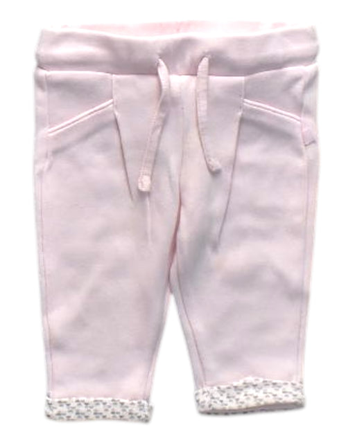 A Pink Casual Pants from Obaibi - Okaidi in size 0-3M for neutral. (Front View)