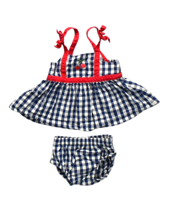 A Navy Dress Sets from Hanna Andersson in size 0-3M for girl. (Front View)