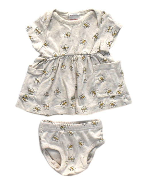 A Ivory Dress Sets from Hanna Andersson in size 0-3M for neutral. (Front View)
