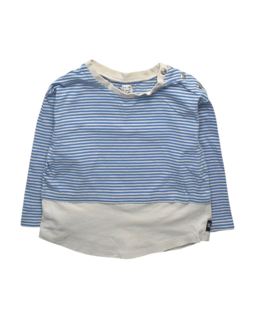 A Blue Long Sleeve Tops from Kingkow in size 2T for girl. (Front View)