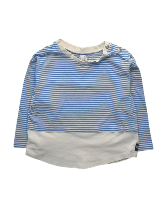 A Blue Long Sleeve Tops from Kingkow in size 2T for girl. (Front View)