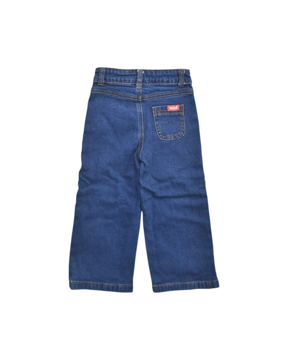 A Blue Jeans from Seed in size 3T for girl. (Back View)