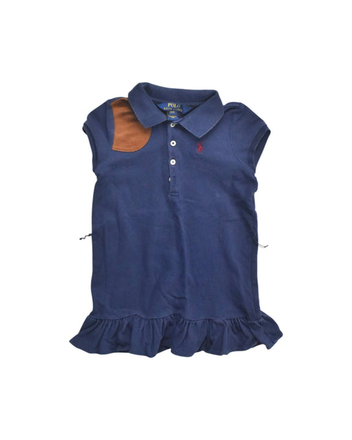A Navy Sleeveless Dresses from Polo Ralph Lauren in size 3T for girl. (Front View)