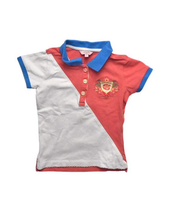 A Multicolour Short Sleeve Polos from Sacoor in size 2T for girl. (Front View)