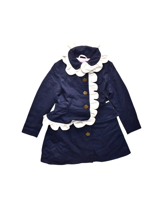 A Navy Coats from Jessie and James in size 8Y for girl. (Front View)