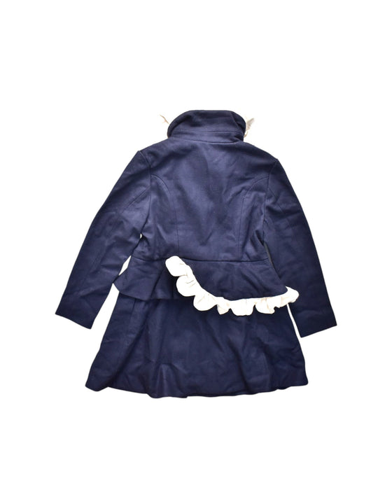 A Navy Coats from Jessie and James in size 8Y for girl. (Back View)