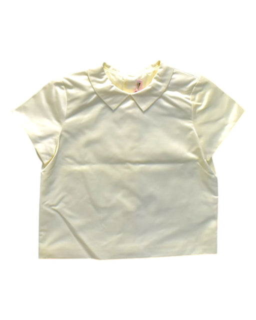 A Ivory Short Sleeve Tops from Bonpoint in size 10Y for girl. (Front View)
